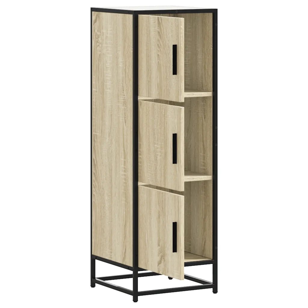 Credenza Rovere Sonoma Legno Multistrato Metallo 849065