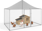Voliera 6 m² Parco a rete 3 x 2 M recinto pollaio per Animali da Bassa Corte