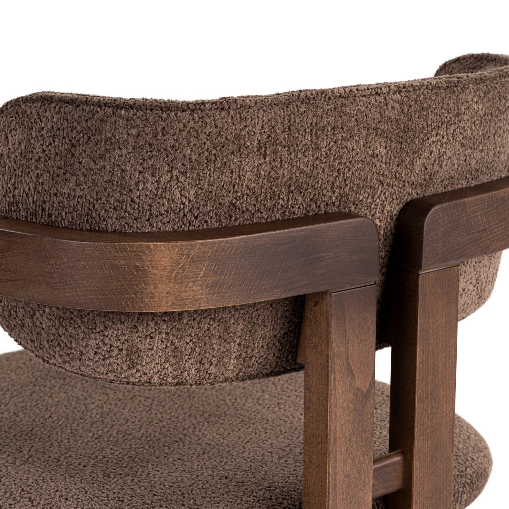 Sedia in legno "Toscana" - 54 x 54 x 76 cm - Marrone / Noce scuro