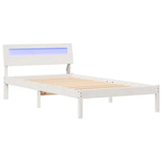 Letto singolo | Letto per adulti | Struttura del letto Bianco 75 x 190 cm Pino massello