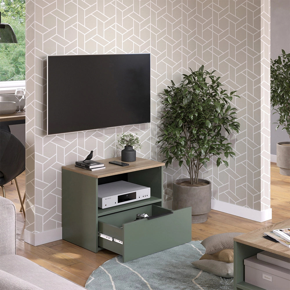 Vicco Mobile tv Verde 60 x 50 cm con cassetto