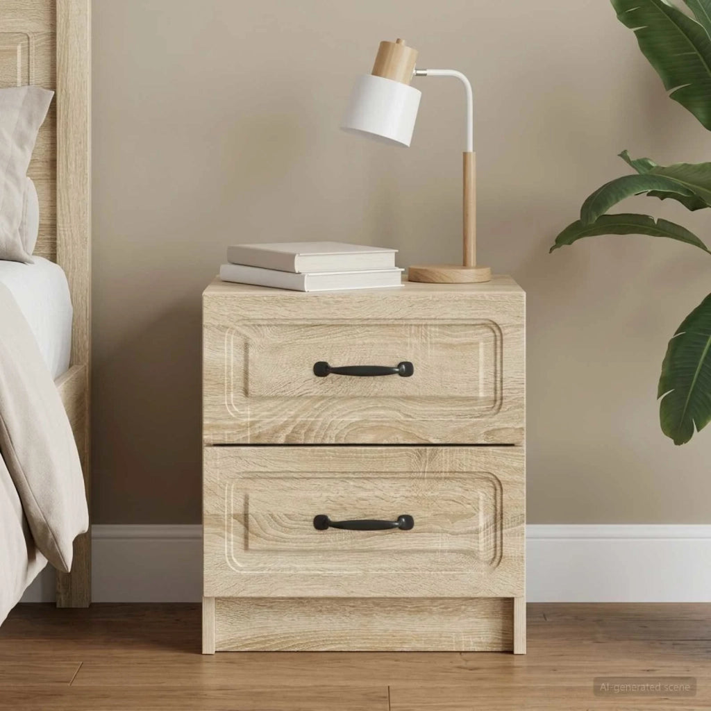Armadio da Notte con cassetto Rovere Sonoma 43 x 34,5 x 44,5 cm 895679