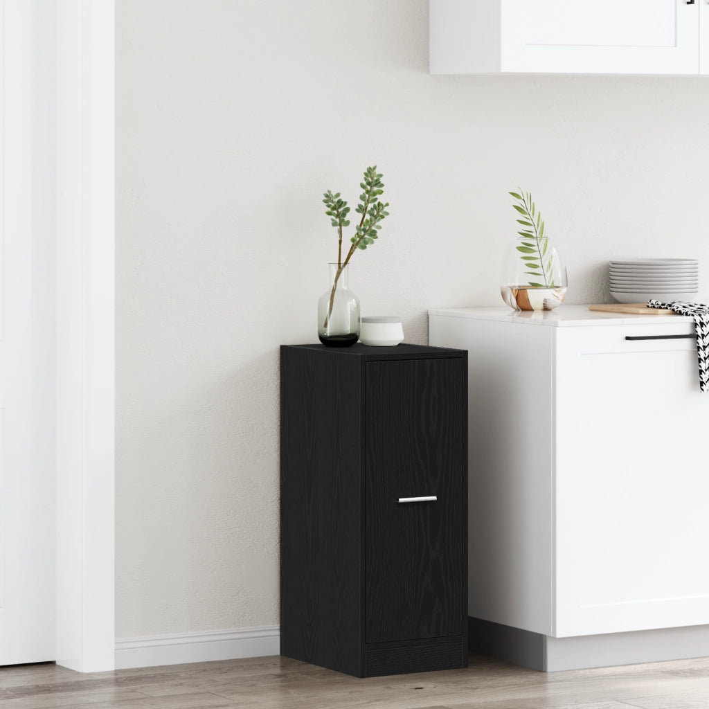 Armadio da Farmacia in Rovere Nero 30x41x77,5 cm in Legno Ingegnerizzato