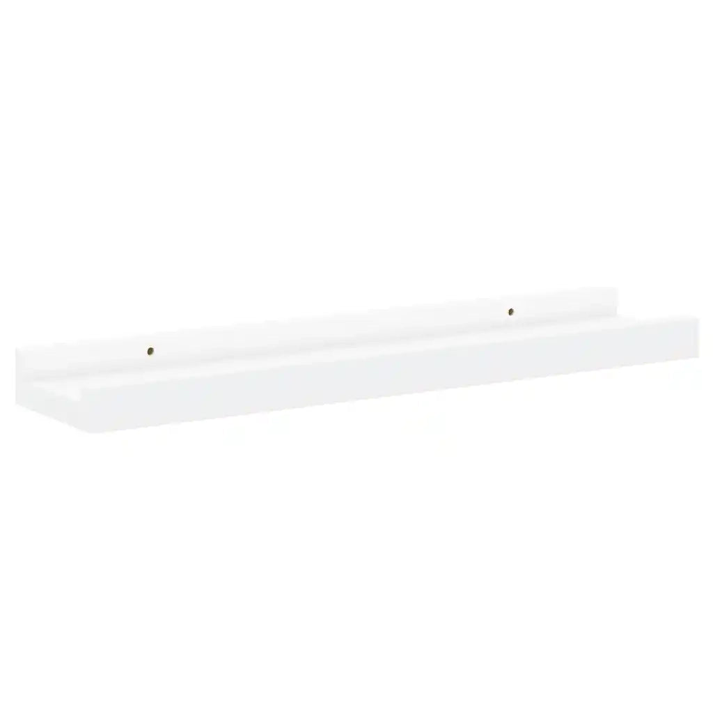 4 pz Mensole da Parete | Scaffali a Parete | Ripiano a parete Bianche 40x9x3 cm