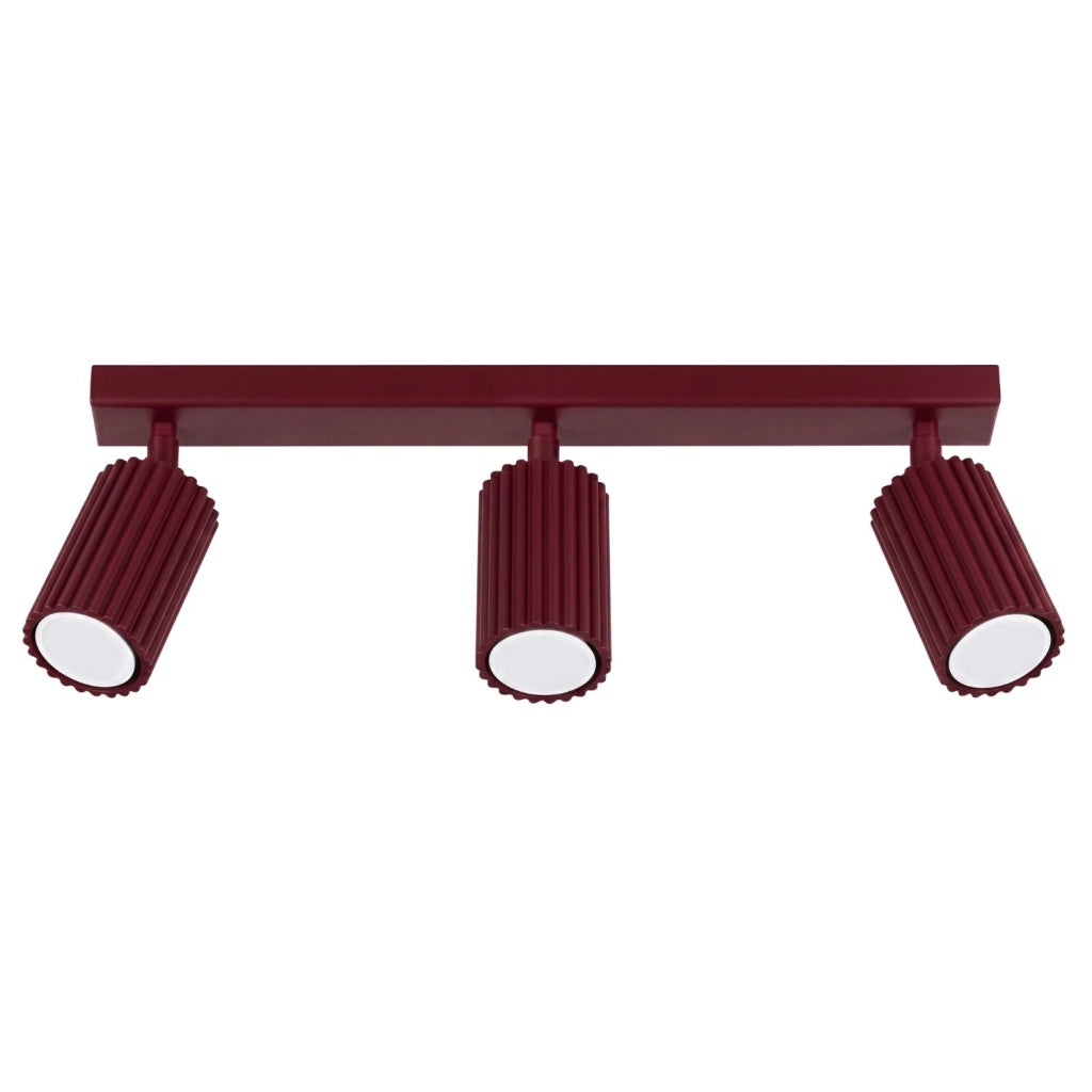 Plafoniera KARBON 3L bordeaux