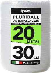 Foglia a Nodini - 20 metri - 20 m x 30 cm – Foglia a Sferette per Imballaggio – Materiale di Protezione Antiscivolo – Foglia di Protezione per Spedizioni e Trasferte – Made in Italia