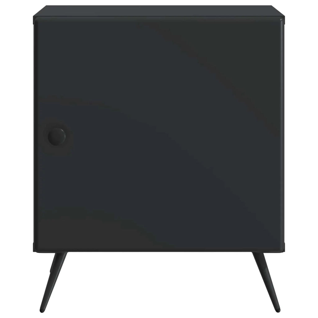Armadio da Notte Nero 43 x 34,5 x 50 cm Legno ingegnerizzato 895487