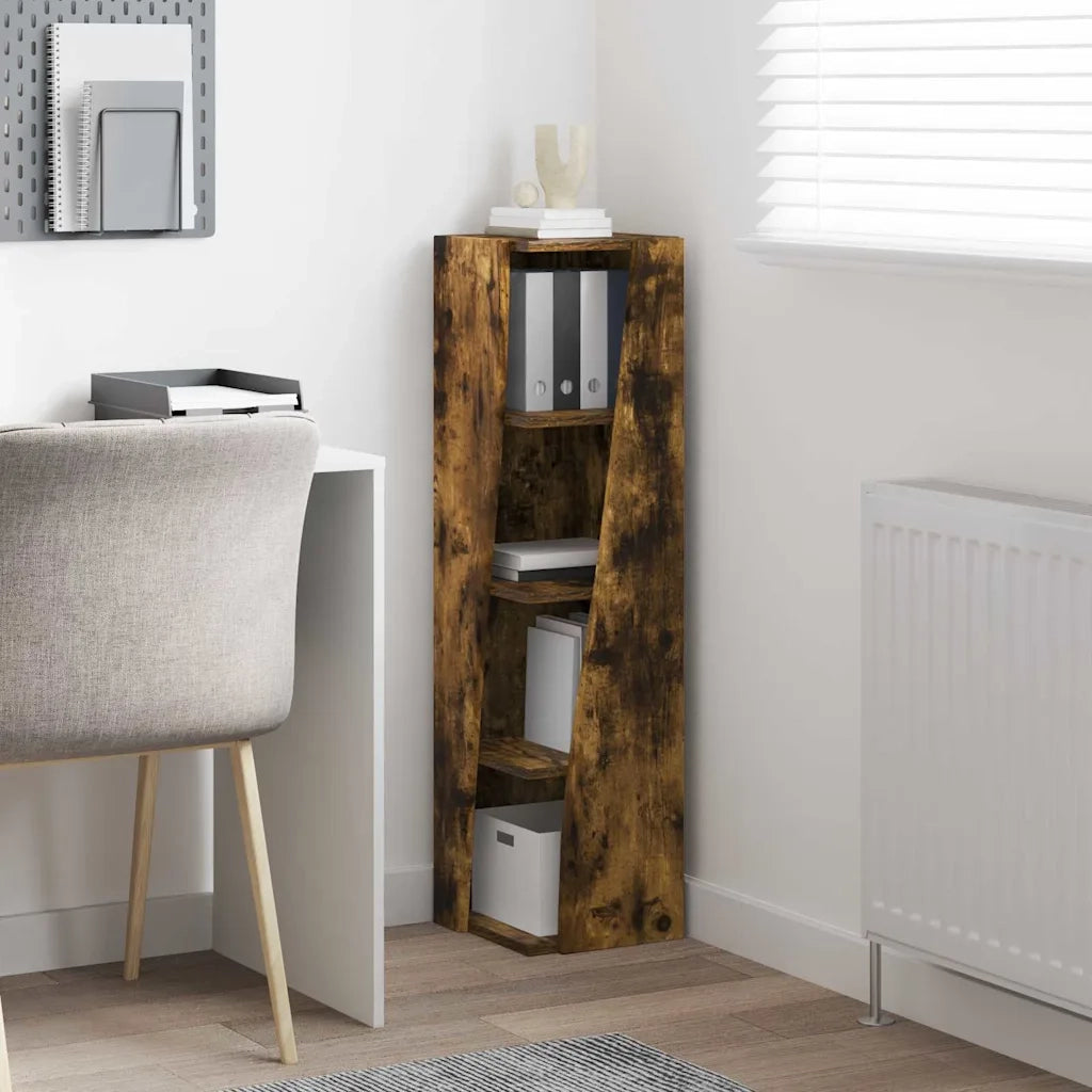 Mobile angolare Rovere fumé 27,5x27x102cm Legno multistrato 889850