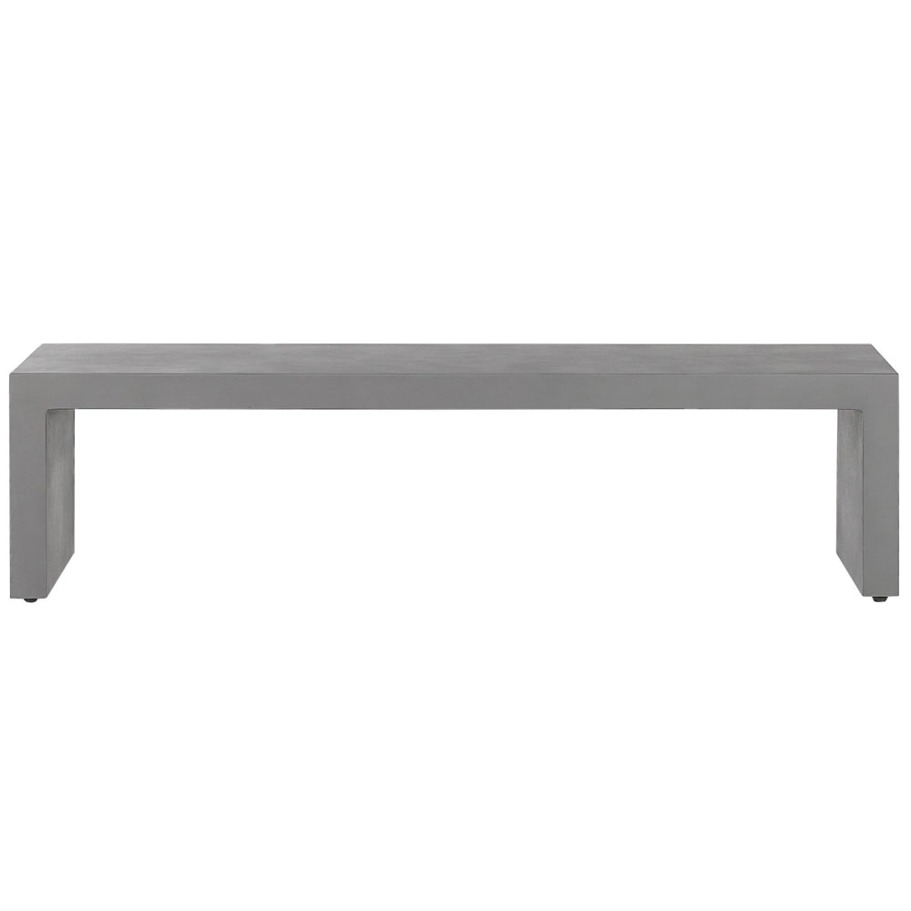 Set da pranzo da giardino Tavolo a forma di U in cemento grigio 2 panche 4 posti resistente all'acqua industriale