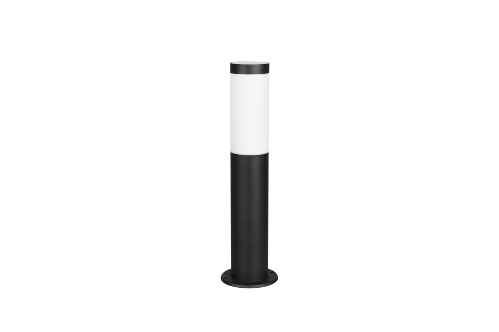 Paletto da giardino TRIOTO 1xE27 nero acciaio IP44 45 cm