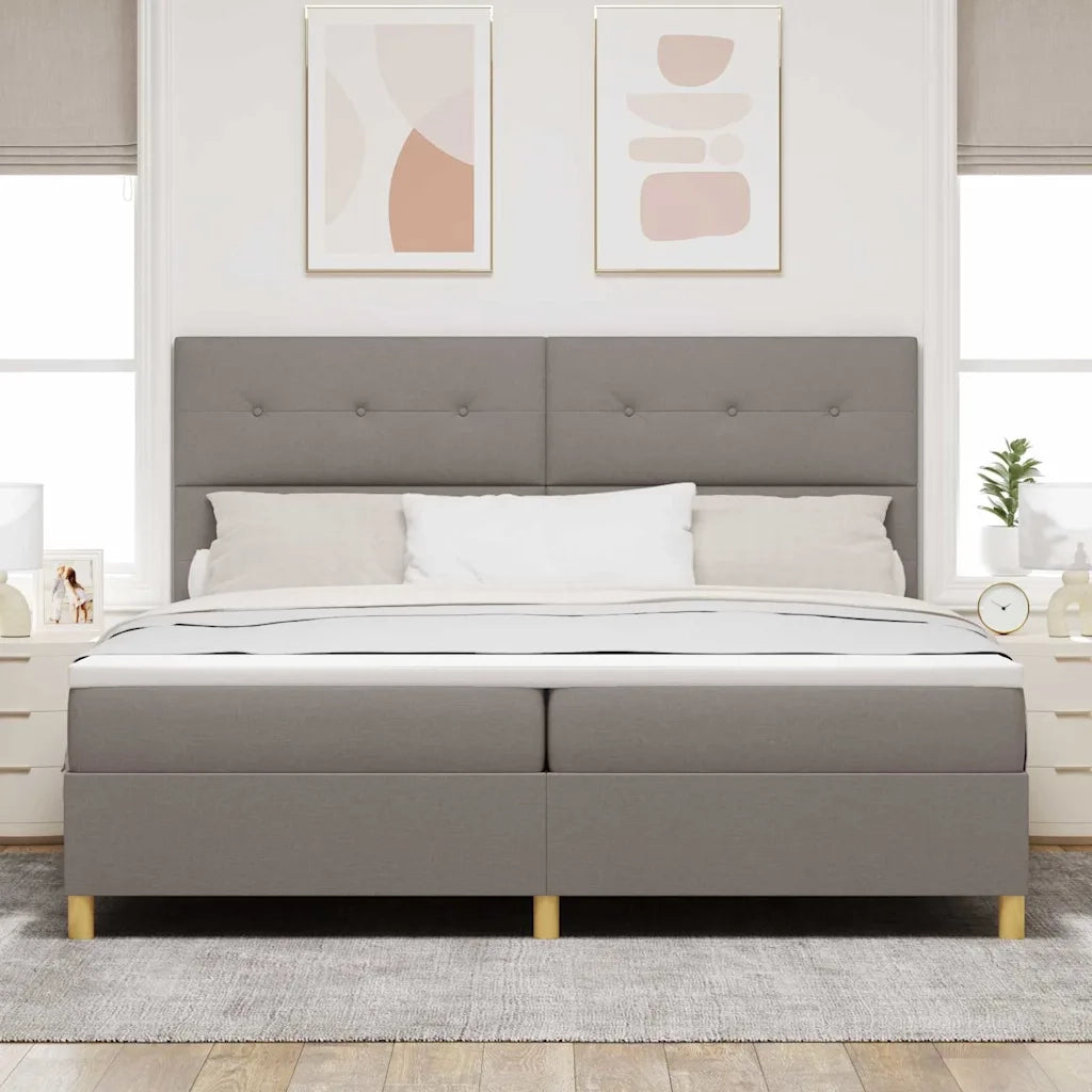 Letto a Sorgente LED con materasso Talpa 200 x 200 cm Tessuto 3343128