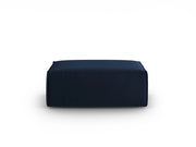 Cosmopolitan Design - Pouf "Mackay" in velluto blu reale 