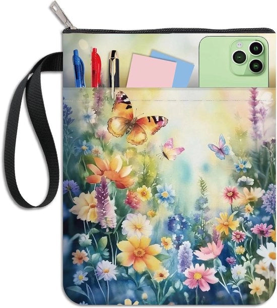 Coperire per libri con fiori per copertine di carta da riutilizzare con chiusura a rilascio rapido