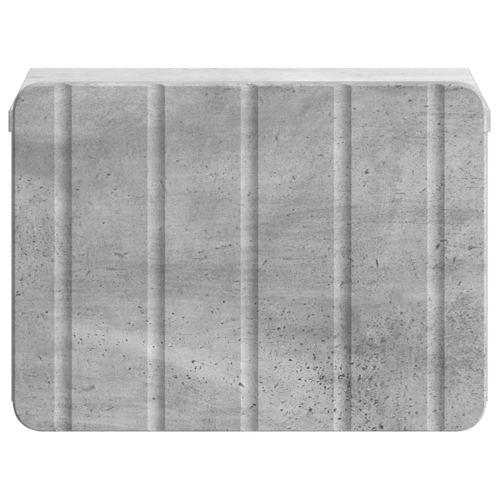 Mobiletto da notte a muro 2 pz Grigio Cemento 33 x 34,5 x 24 cm 898262