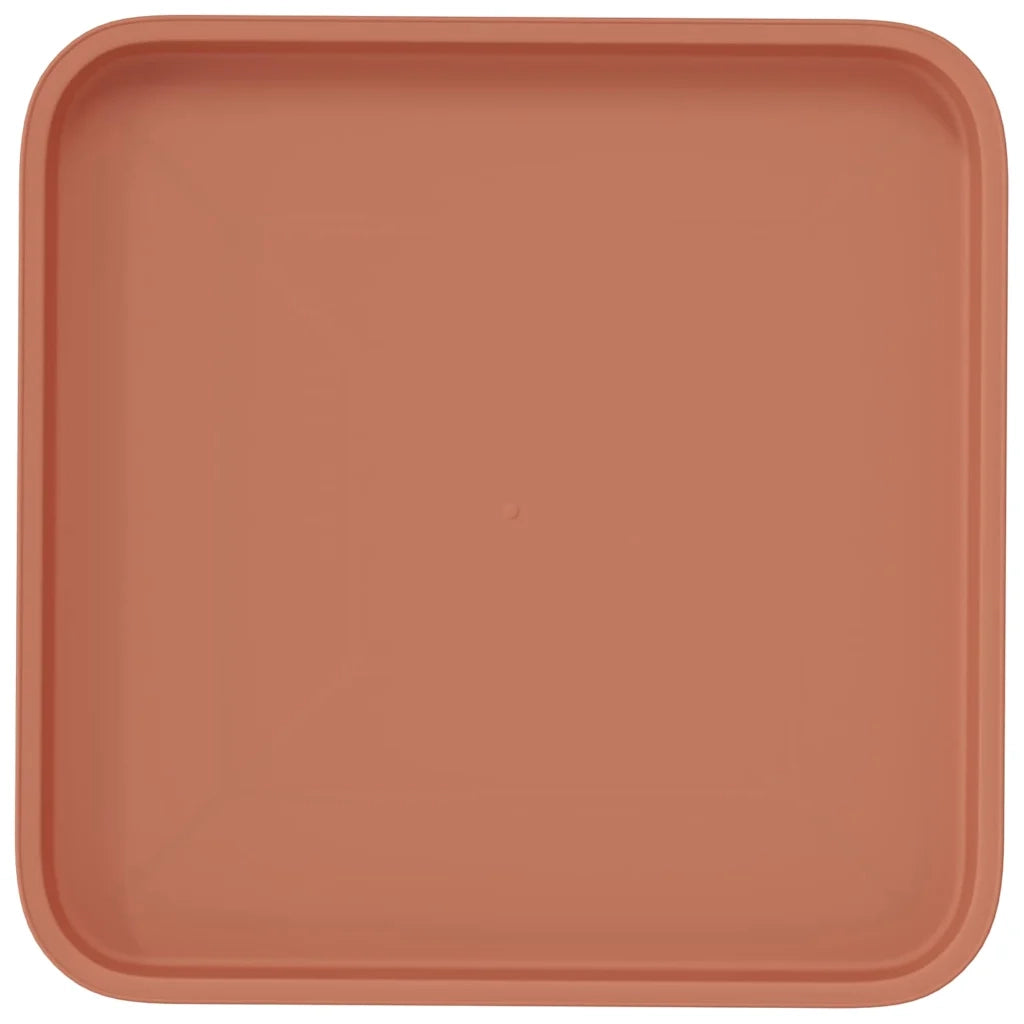 Vassoio Quadrato per Fiori 24 pcs Rosso Mattone Plastica