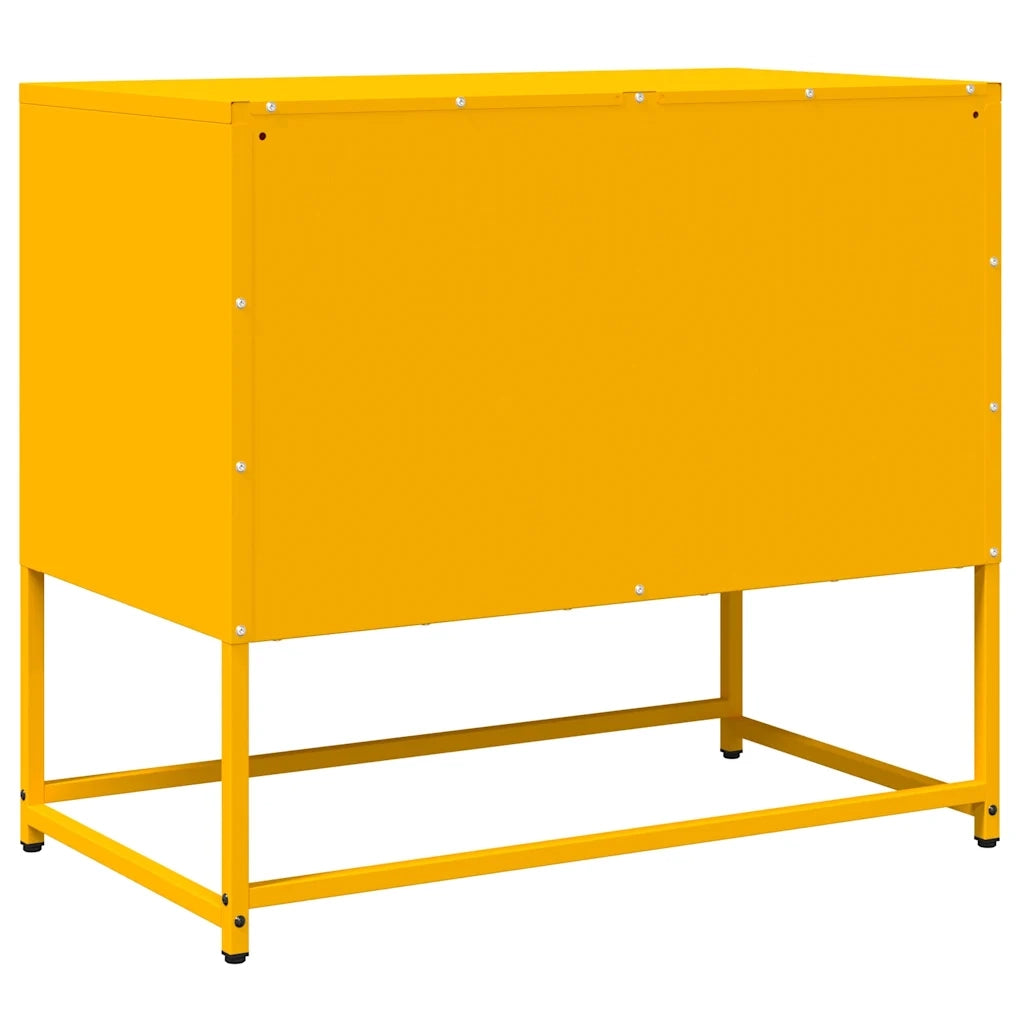 Mobile TV Giallo Senape 68x39x60,5 Acciaio Laminato a Freddo 853335