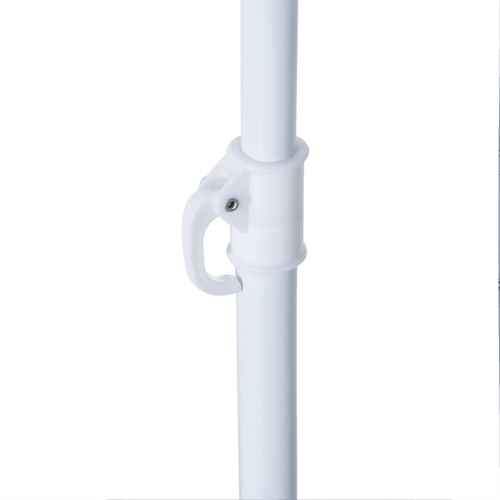 Ombrellone da Giardino Ø2,2m in Metallo con Tenda Parasole Verde Scuro