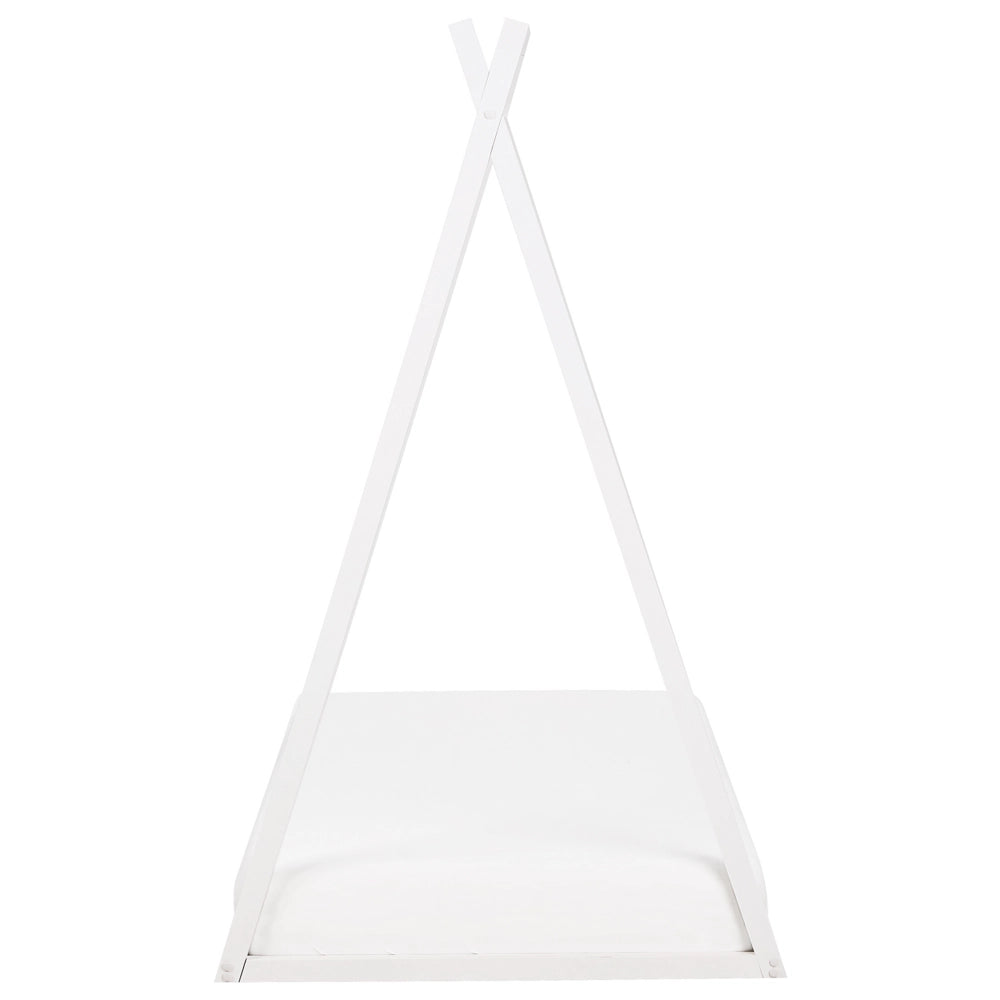 Letto per bambini con baldacchino in legno di pino bianco 90 x 200 cm cameretta elegante
