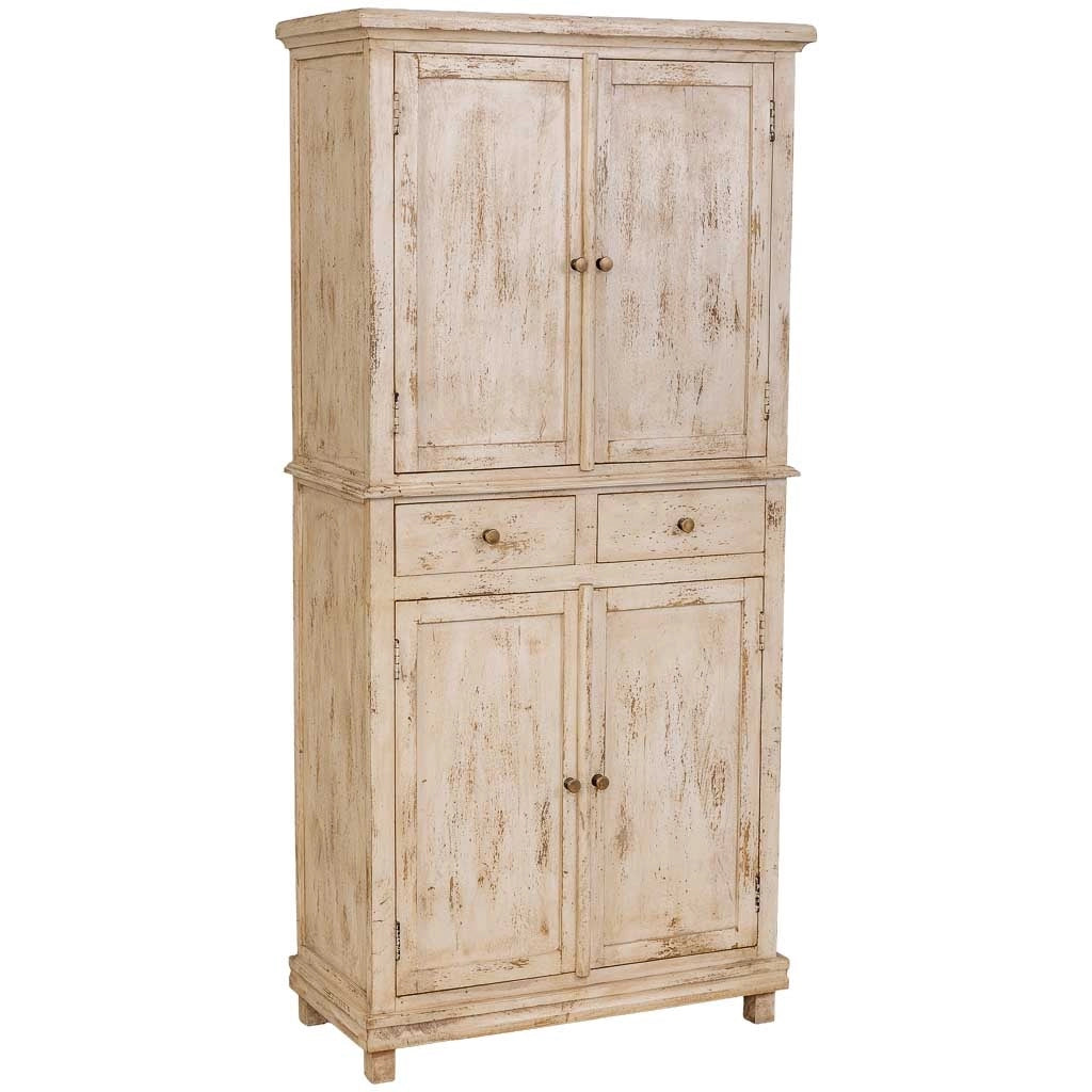 Armadio in legno beige fatto a mano 85x40x180h cm