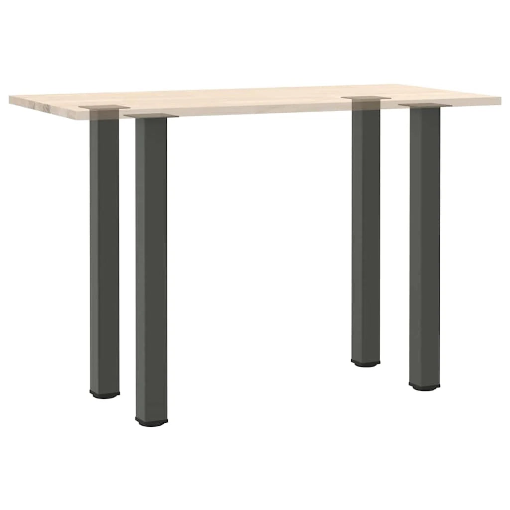 Set di 4 gambe per tavolo da bar 90 x 92 cm di altezza con piedini regolabili design moderno in acciaio antracite 02_0056771