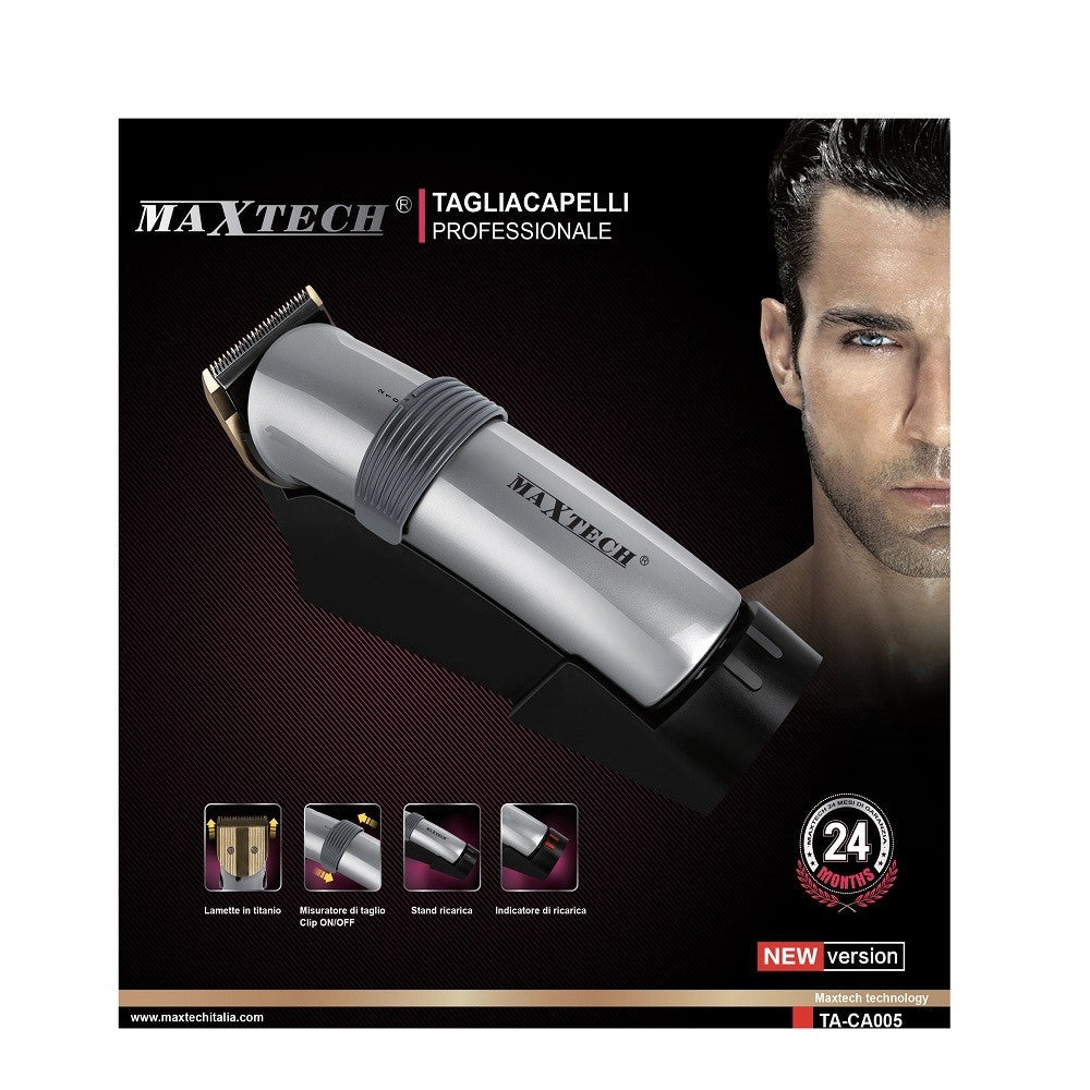 Trade Shop - Tagliacapelli Rasoio Con Batteria Ricaricabile Regolabile Professionale Maxtech Ta-ca005 -