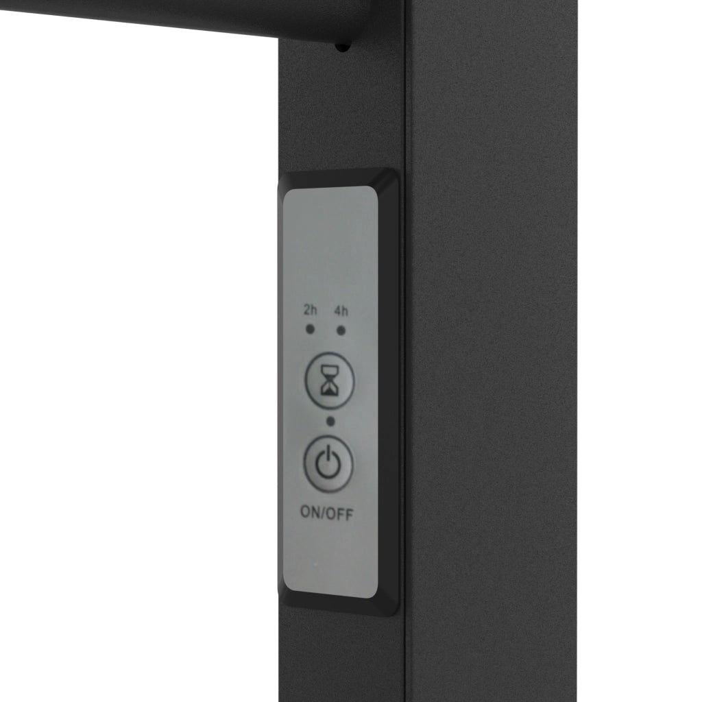 Scaldasalviette Elettrico Savitaipale da Terra o da Parete 85 x 55 cm 100 W Nero pro.tec