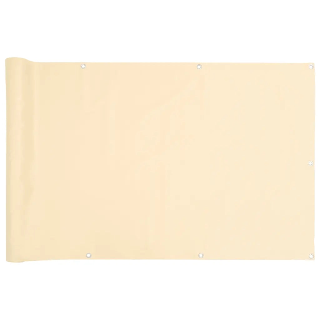 Paravento da Balcone Crema 500x120 cm in PVC