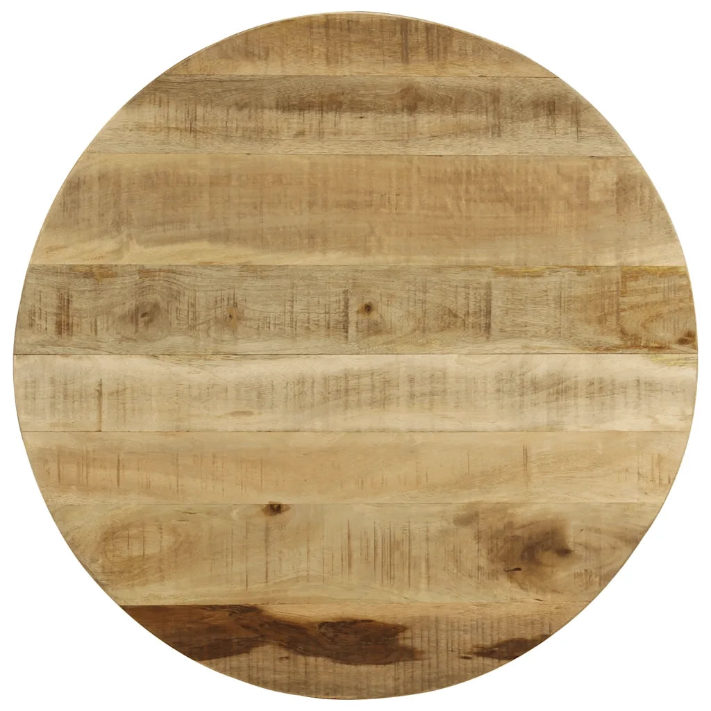 Tavolino da Salotto-Tavolino da soggiorno in Legno Massello Grezzo di Mango 65x32 cm