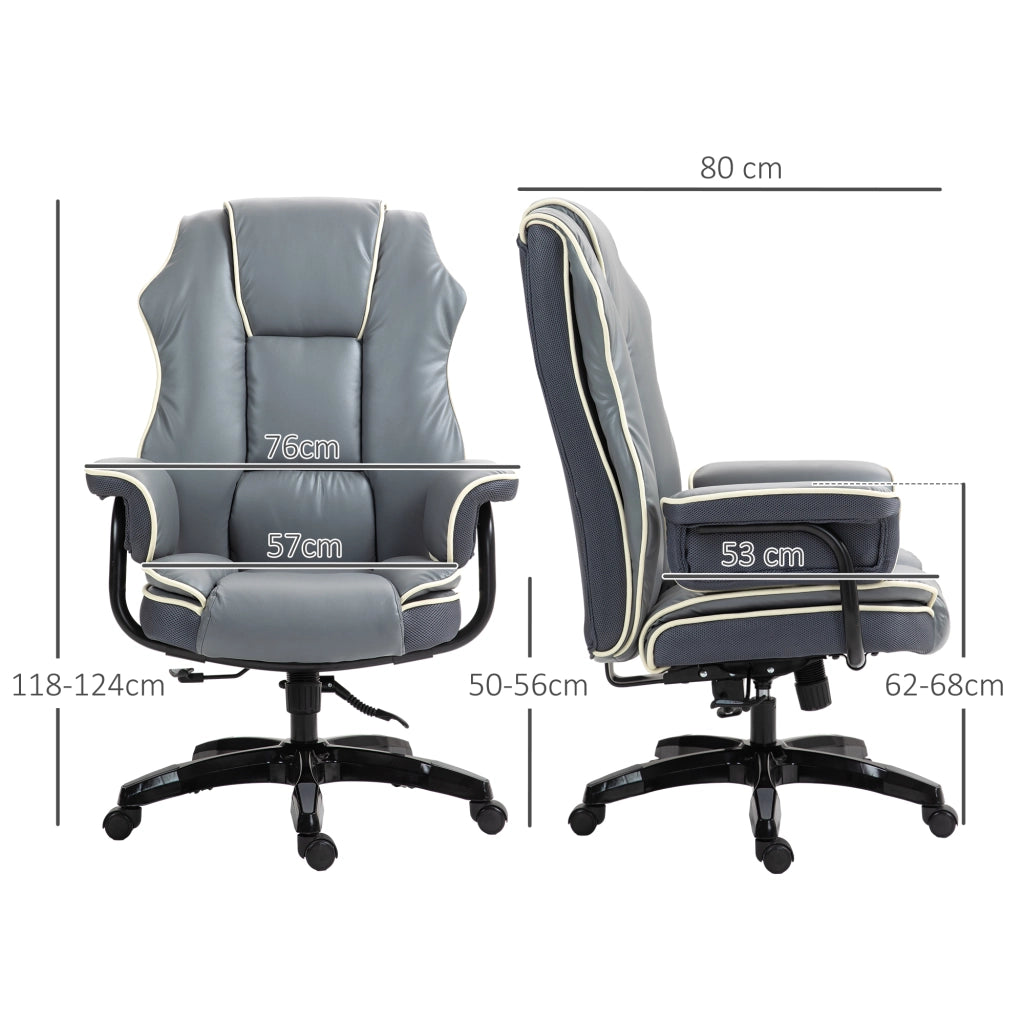 Sedia da Ufficio Gamer Ergonomica ¨C zephmum ¨C Regolabile in Altezza Schienale Inclinabile