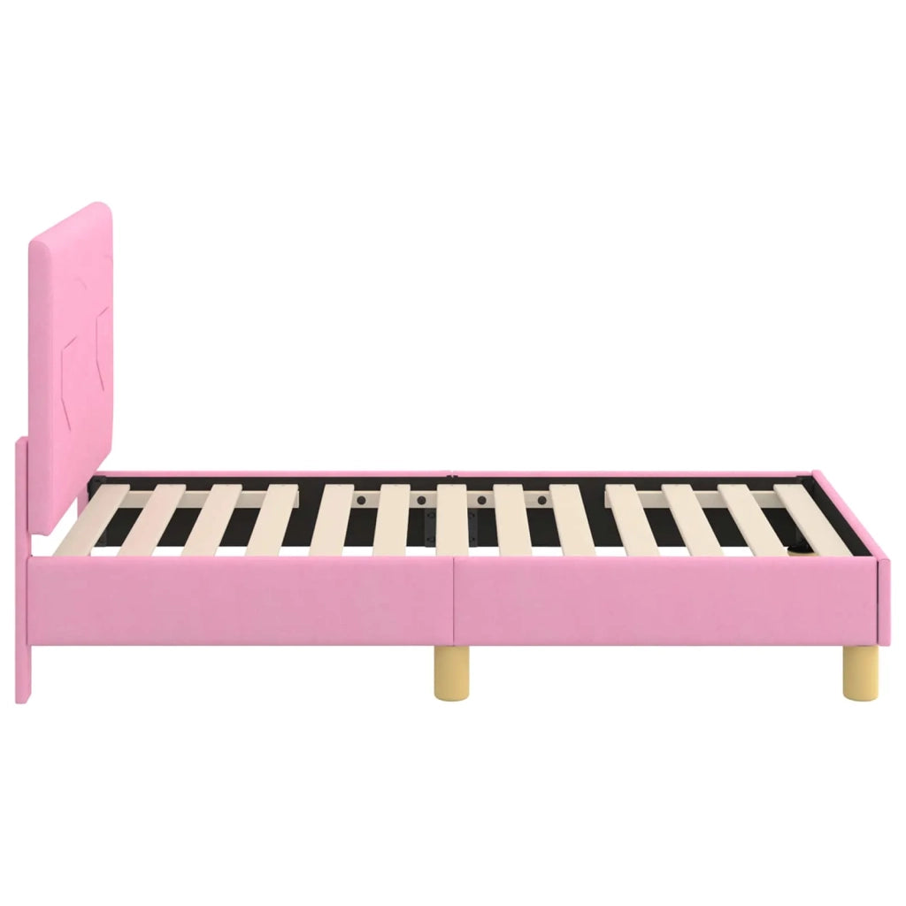 Struttura letto per bambini con testata Rosa 70 x 140 cm