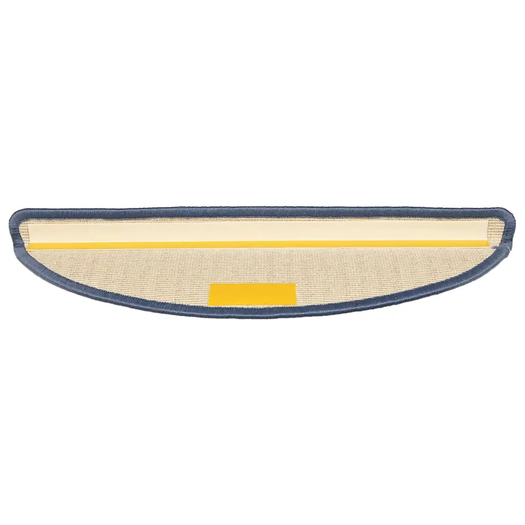 Tappetini per scale 30 pz | Gradini per Scale 56x17x3 cm grigio chiaro e blu semicircolari