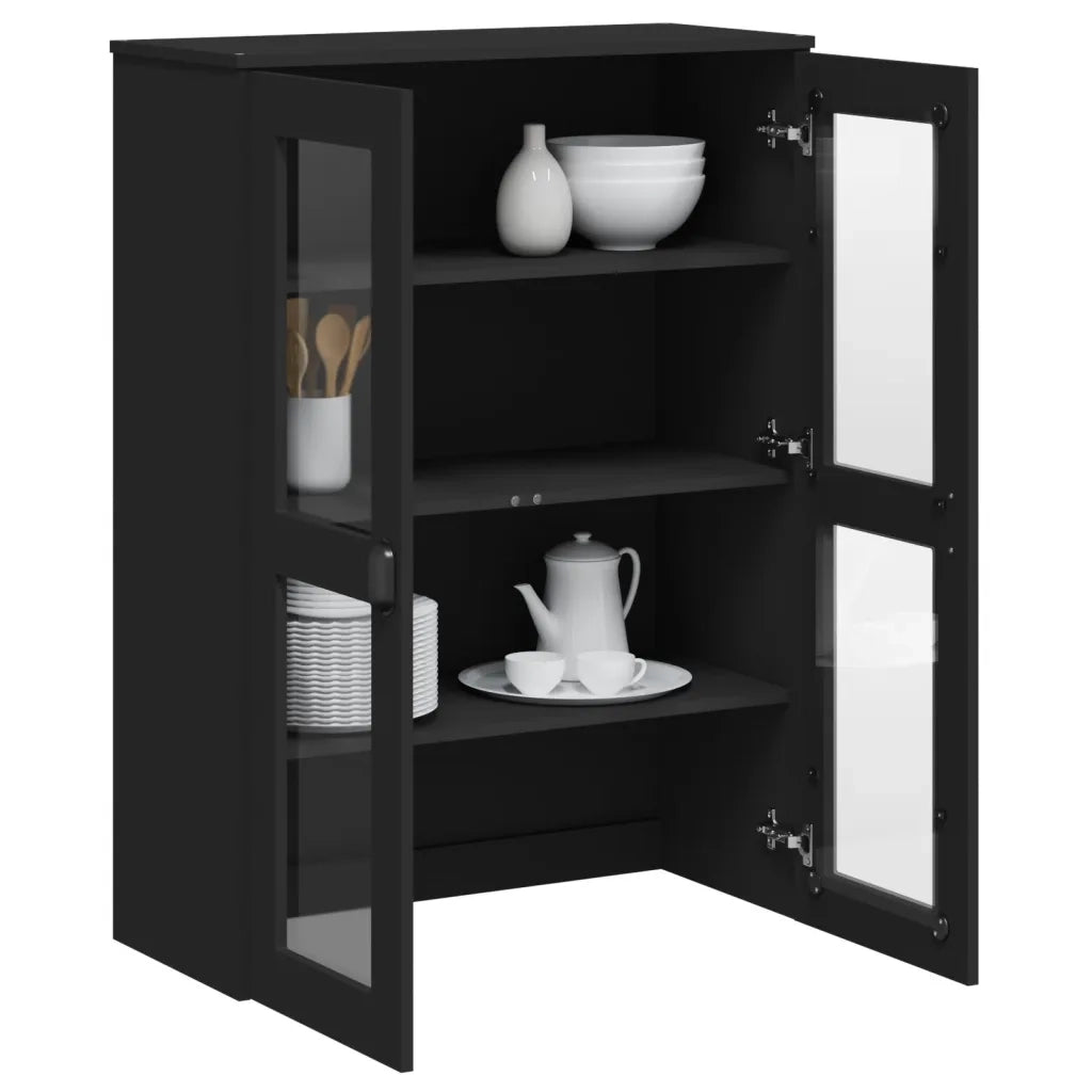 Piano per Credenza VIKEN Nero in Legno Multistrato 374942
