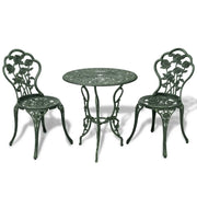 Set da Bistrot 3 pz in Alluminio Pressofuso Verde cod mxl 45025
