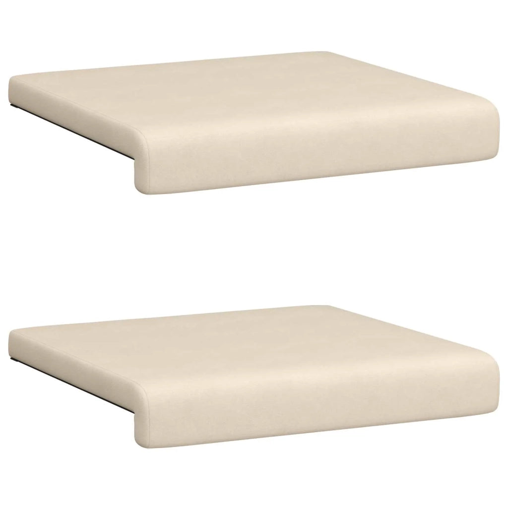 Cuscino per panchina 2 pcs Microfibra Beige Profondità 35 cm 42043057