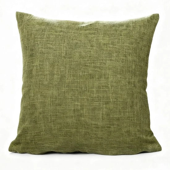 2 pezzi di coprifuoco decorativo per cuscini - stile rustico di fattoria Boho - copertura di cuscino in lino spesso - copertura quadrata di cuscino - con chiusura a slitta invisibile - adatto per divano letto, ufficio (40x40 cm)
