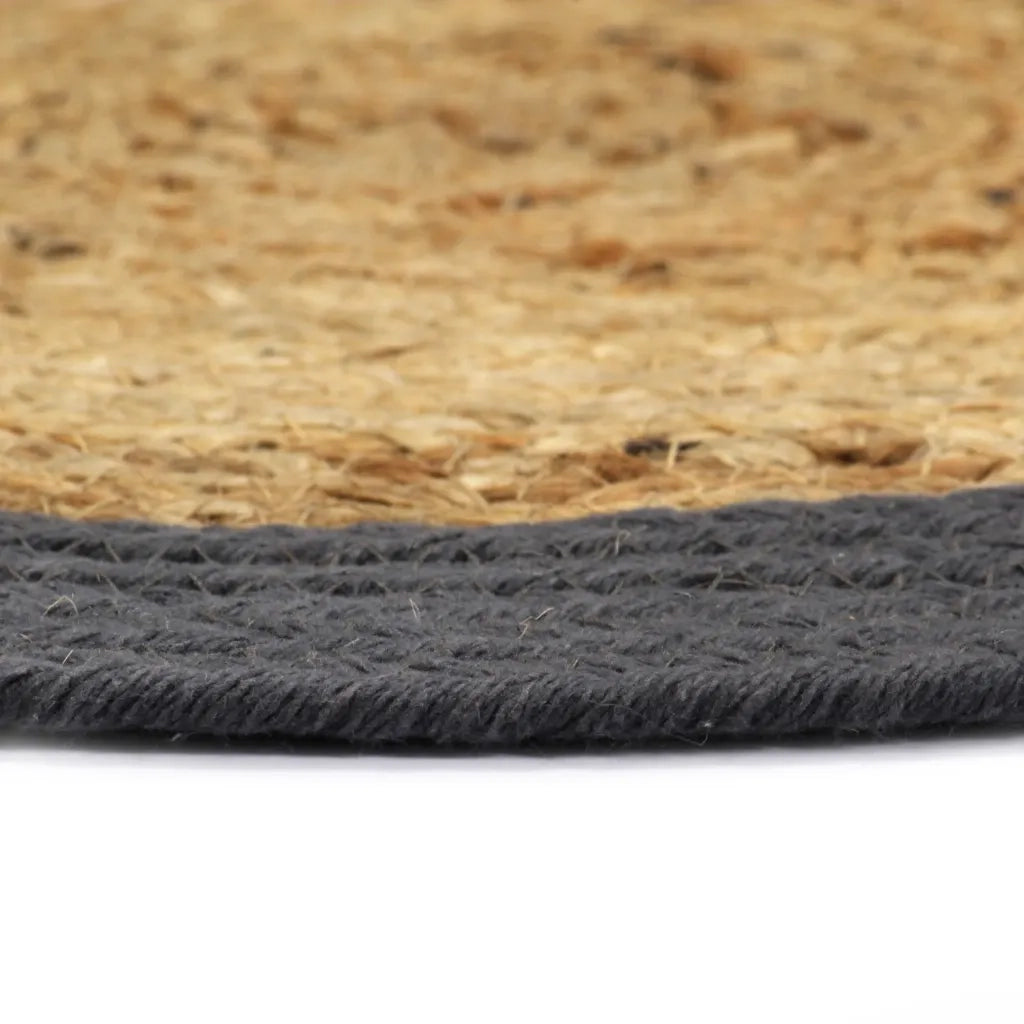 Tovagliette 6 pz Naturale e Antracite 38 cm in Juta e Cotone cod mxl 74690