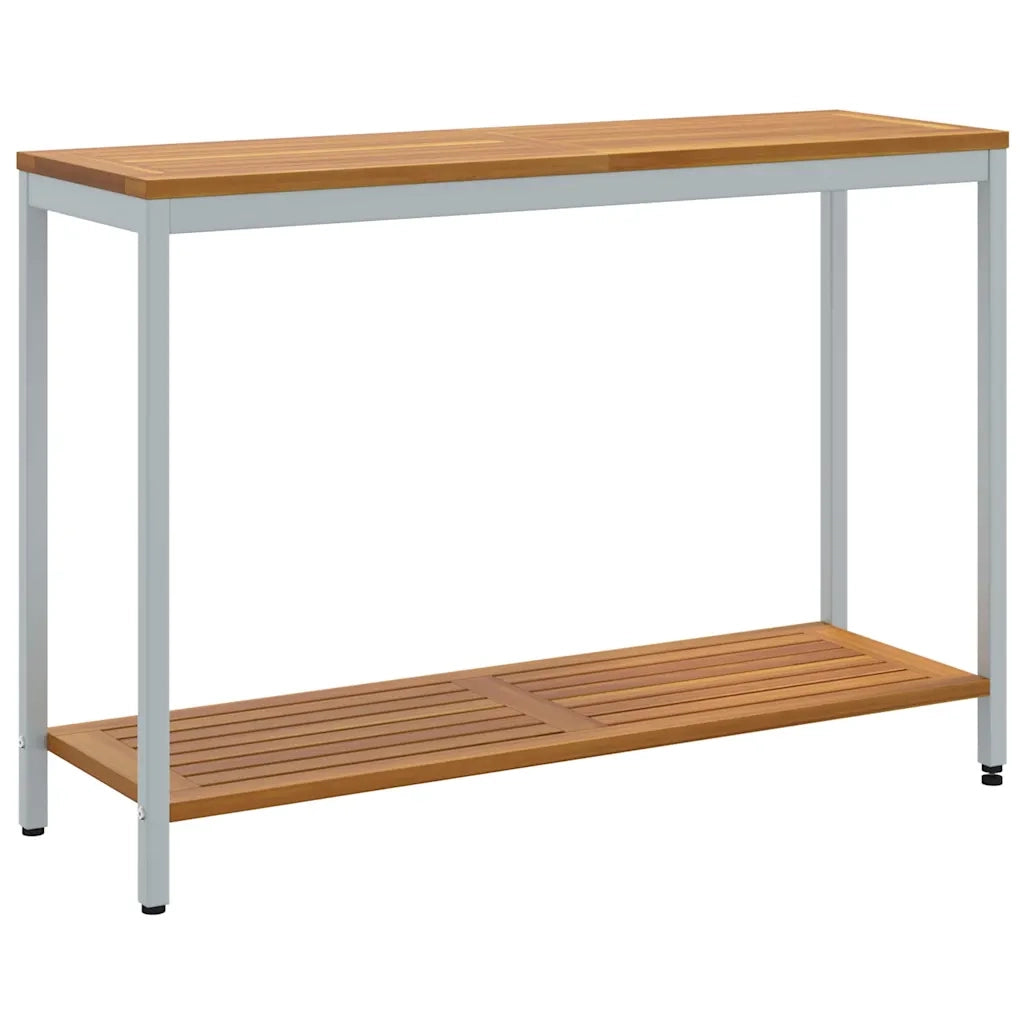 Tavolo da Esterno Naturale e Grigio 110 x 35 x 75 cm 4010609