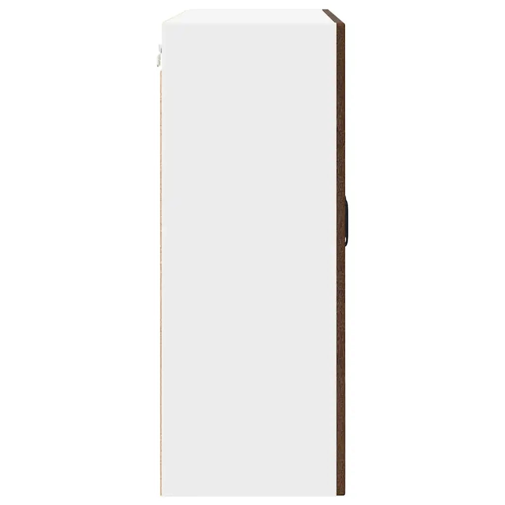 Mobile in vetro da parete PORTO Rovere Marrone 80 x 31 x 80 cm