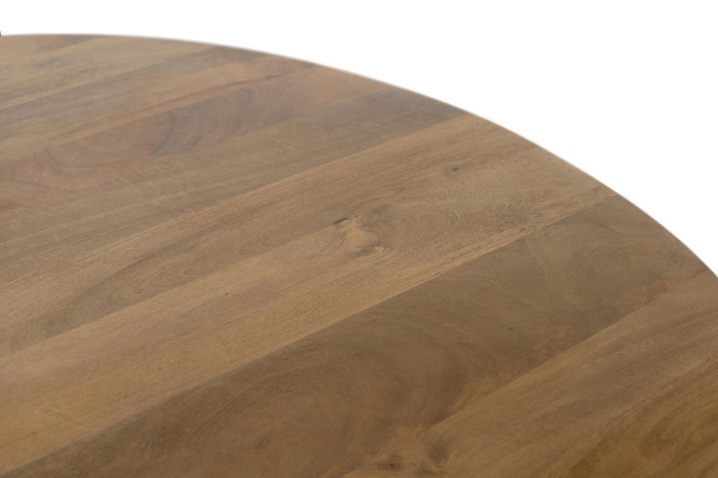 Tavolo in legno di mango con piano rotondo diametro 150 cm