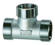 RACCORDO A T INTERMEDIO IN OTTONE CROMATO ø18 C/KIT RAME M 24X19   FAR RUBINETTERIE