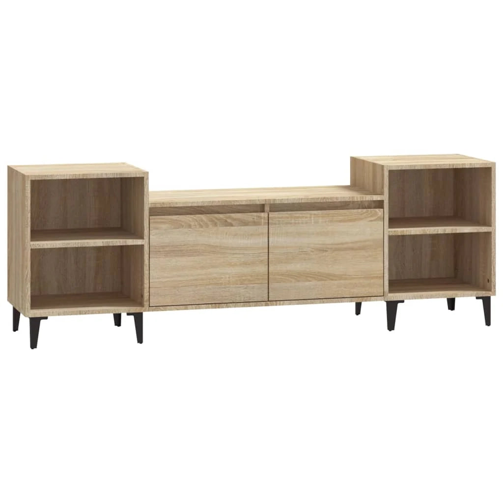 Mobile TV multimediale mensola TV credenza TV sala da pranzo soggiorno camera da letto rovere Sonoma 160 x 35 x 55 cm legno ingegnerizzato marrone 02_0027504