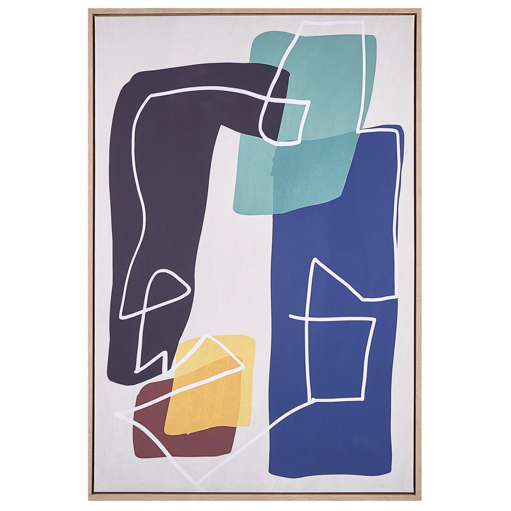 Stampa artistica su tela Multicolore 93 x 63 cm Glam Lady Poliestere e MDF Modern