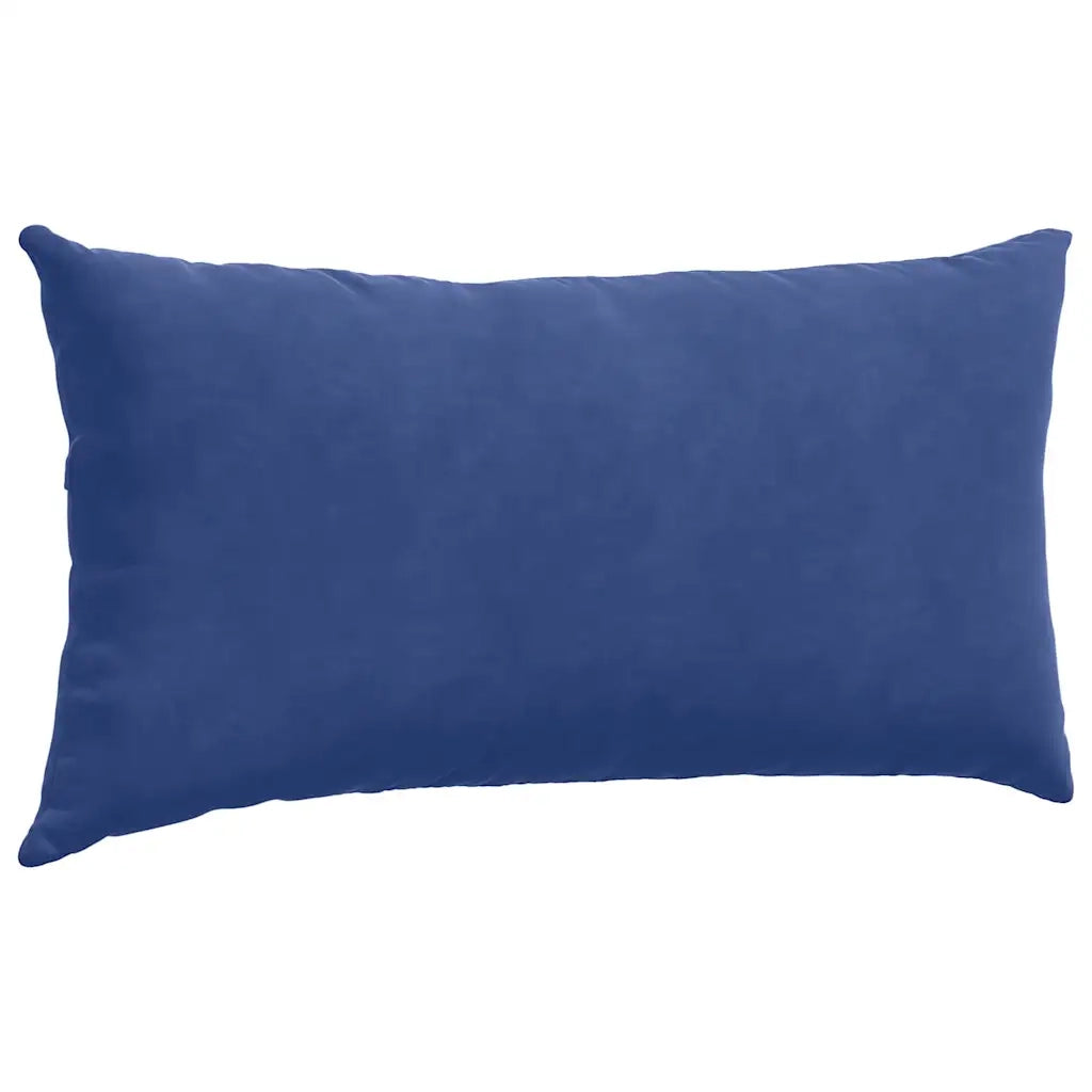 Cuscini da Divano 2 pz | Cuscini per sedie Blu Polizia 80 x 40 cm Tessuto in Cords