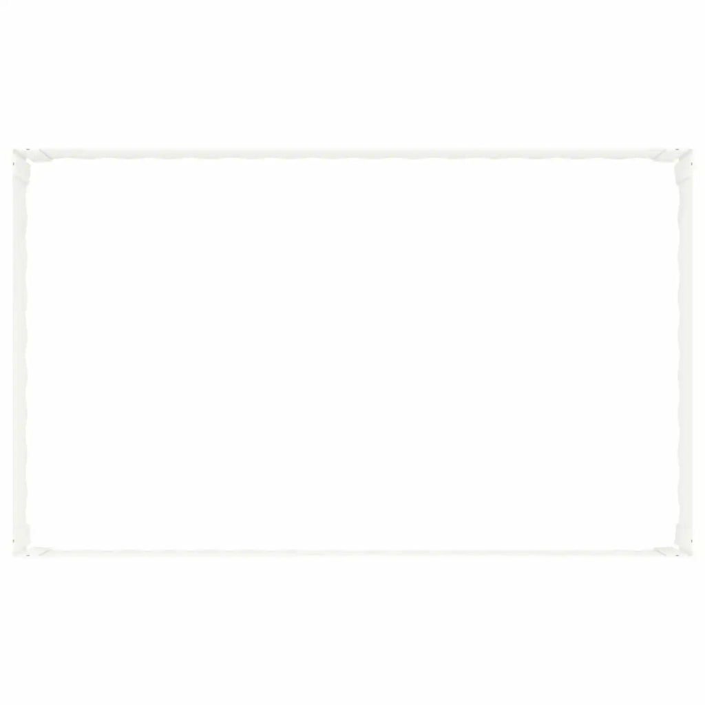 Bordura per Prato 4 pz 100 x 60 x 35 cm Acciaio Bianco 8008948