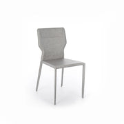 Kim - Sedia in ecopelle grigia 2 pz