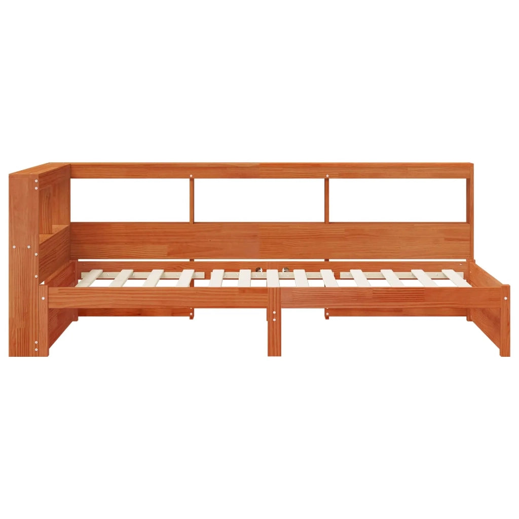 Letto Libreria con testiera Legno di Pino Massello 3423792