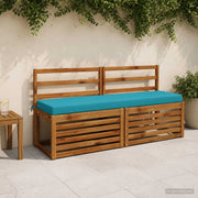 Cuscino per panchina SOEST 100% Poliestere Turchese 949946