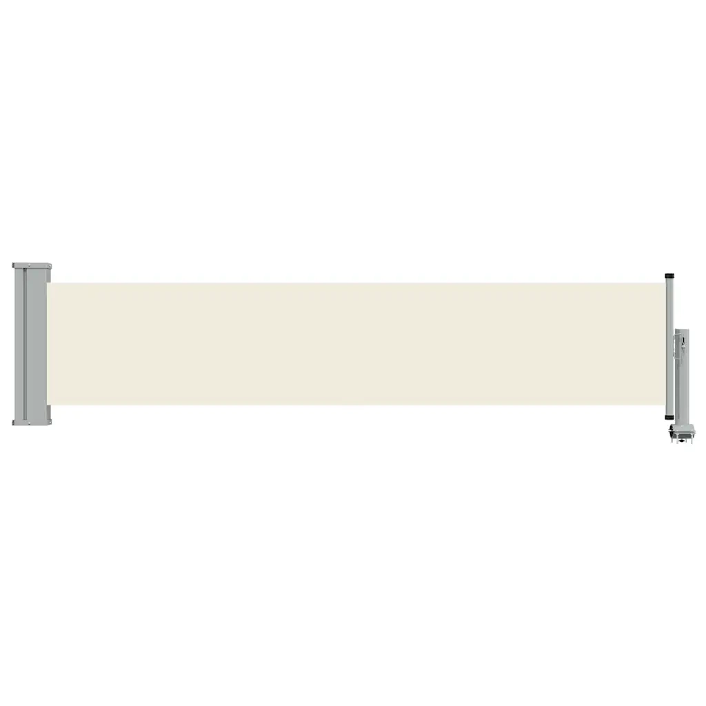 Tenda Laterale Retrattile per Patio 60x300 cm Crema 48353