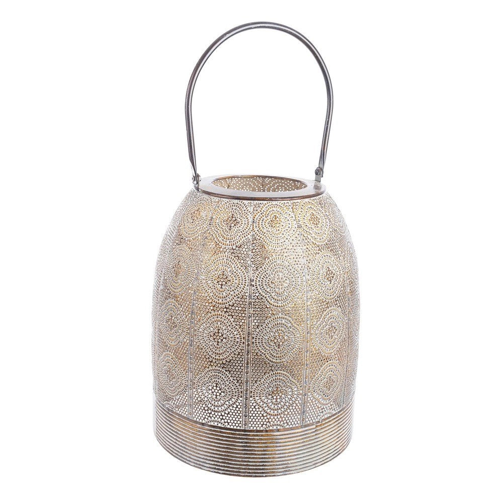 Set 4 Lanterne Metallo Marrone Stile Boho da Interno - NATASHA