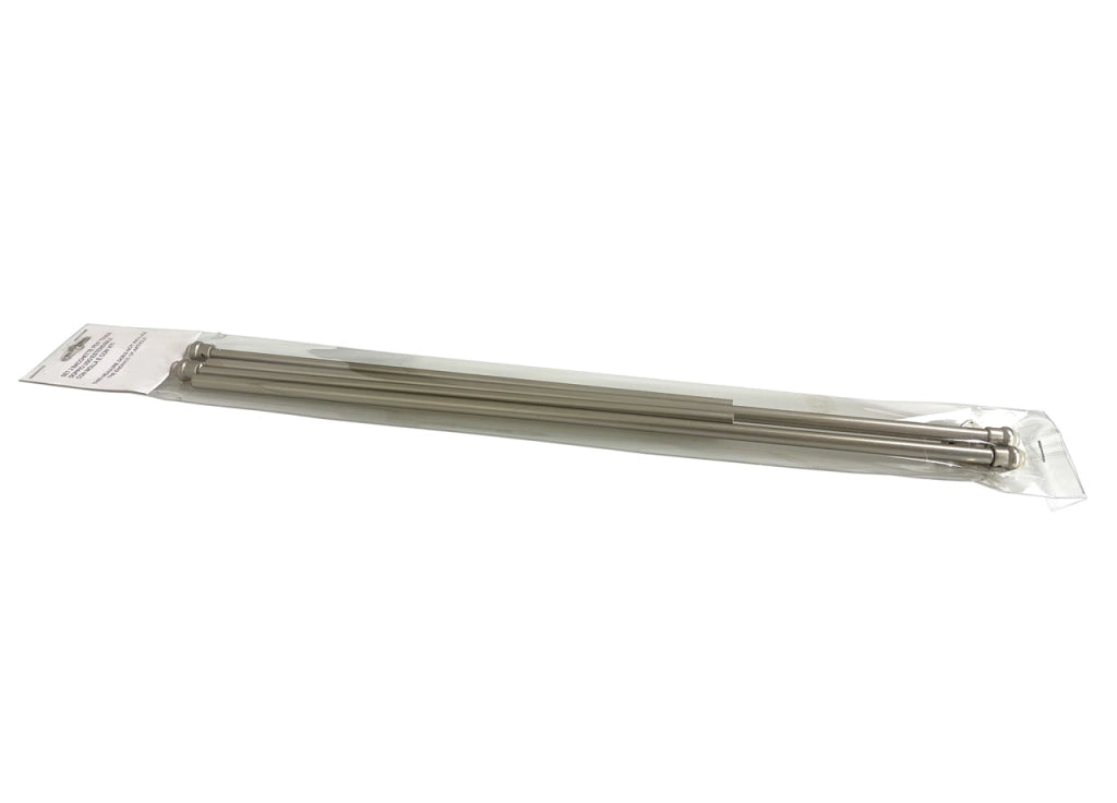 Bacchette Tende A Pressione Bastone Tenda Estensibile Astina Con Molla - 60-80 - Nickel